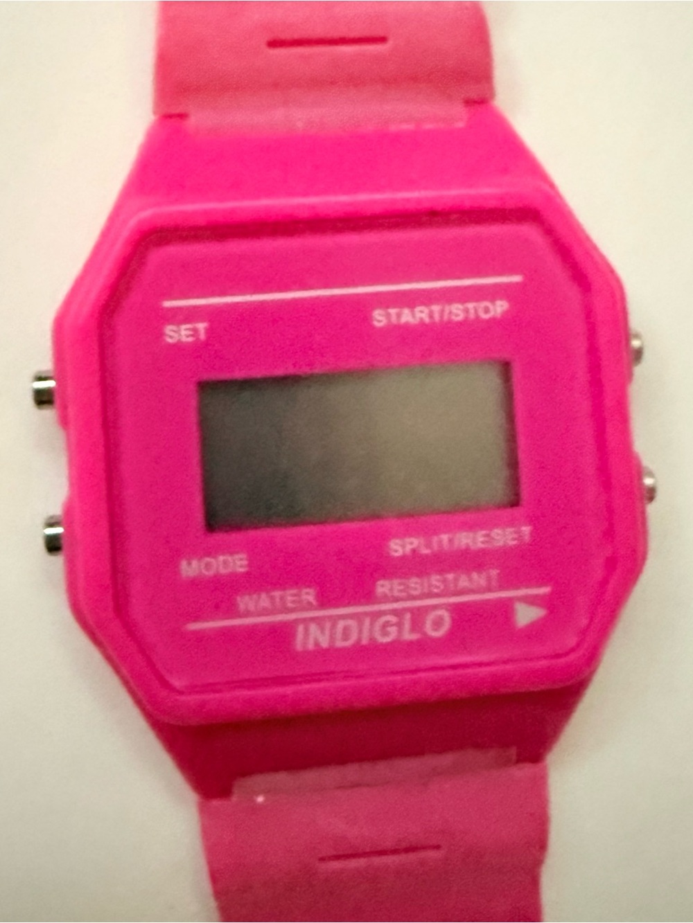 Hot Pink Indiglo 90s Watch